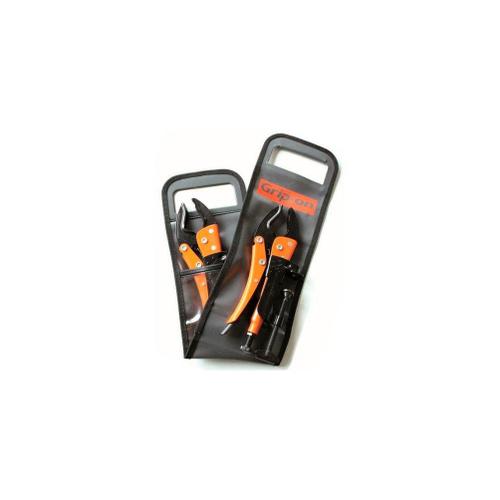 Lot de 4 pièces HK-SET4 de 2 pinces Grip étau PREMIUM + 2 supports Grip à visser - 53210 - Piher