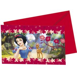 Invitations Blanche Neige Taille Unique