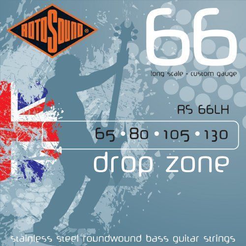 Rotosound Rs66lh Drop Zone - Jeu De Cordes Basse - 65-130