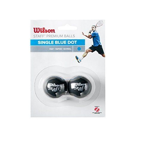 Lot De 2 Balles Wilson Staff Squash Point Bleu