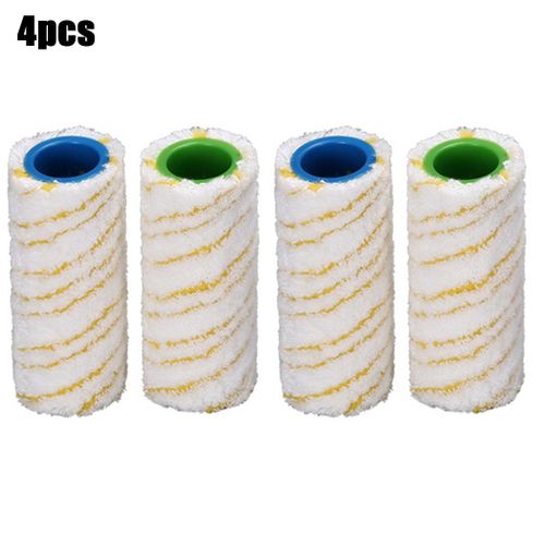 Jeu De Rouleaux En Pierre Jaune, 4 Pi¿¿ces Par Lot, Pour Nettoyeur De Sol Dur Karcher Fc 7, Remplacement Pour Le Nettoyage M¿¿nager 9109-May12163