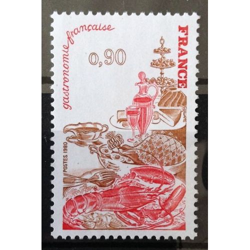 Gastronomie Française 0,90 (Impeccable N° 2077) Neuf** Luxe (= Sans Trace De Charnière) - France Année 1980 - N10561