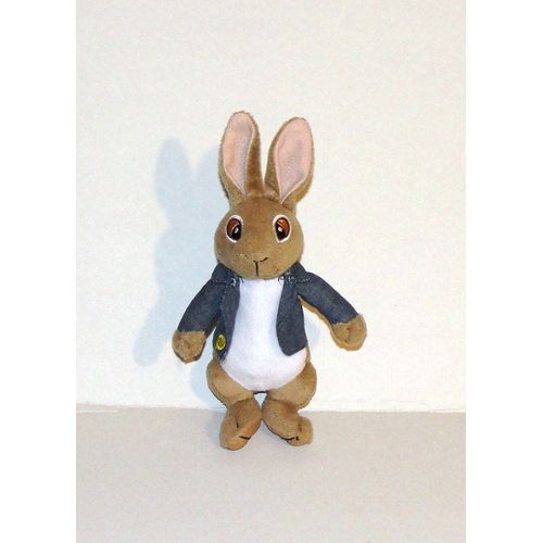 Pierre Lapin Peluche Doudou Lapin Veste En Jeans 22 Cm