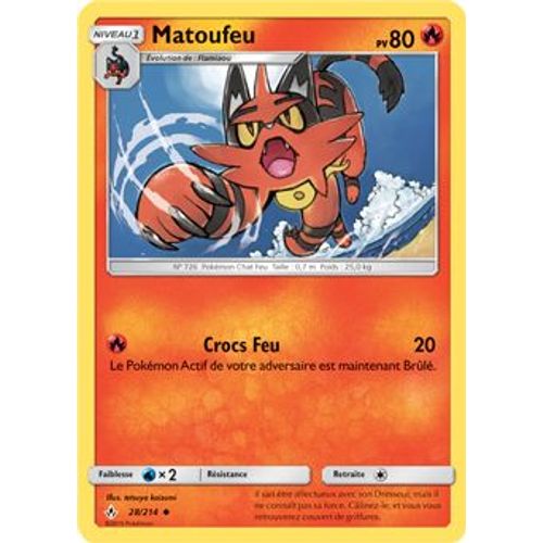 Carte Pokémon - Matoufeu - 28/214 - Alliance Infaillible