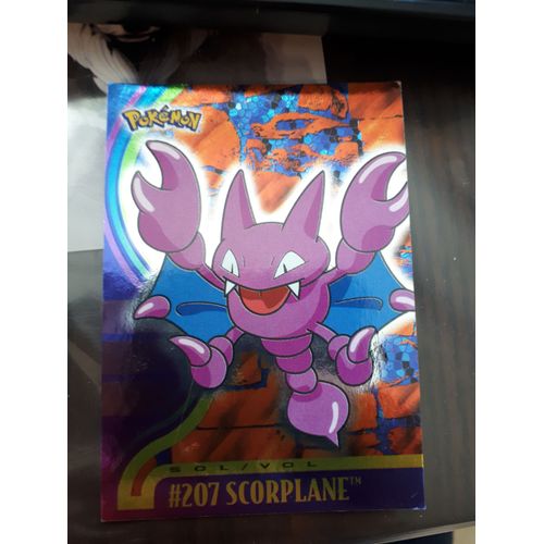Carte Pokemon Topps Tv Animation #207 Scorplane Métal (Holo, Brillante)