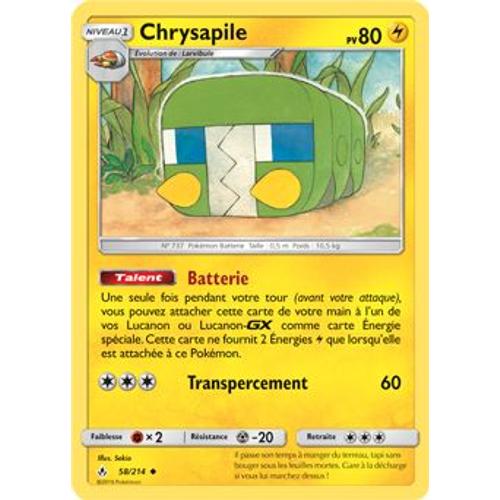 Carte Pokémon - Chrysapile - 58/214 - Alliance Infaillible