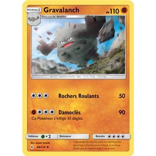 Carte Pokémon - Gravalanch - 88/214 - Alliance Infaillible