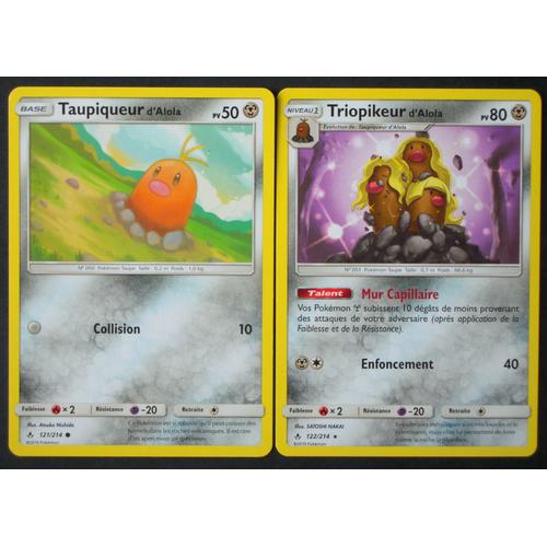 Alliance Infaillible - Taupiqueur D'alola (121) + Triopikeur D'alola (122/214)