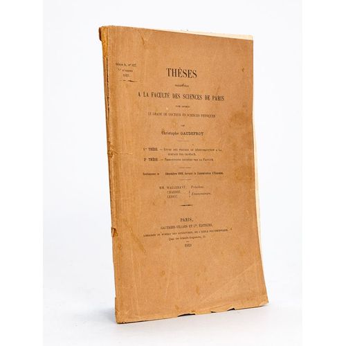 Thèses Présentées À La Faculté Des Sciences De Paris Pour Obtenir Le Grade De Docteur Ès Sciences Physiques. 1re Thèse : Etude Des Figures De Déshydr