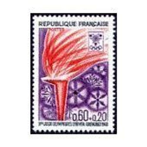 Timbres France 1968 Neuf ** Yt N° 1545 La Flamme