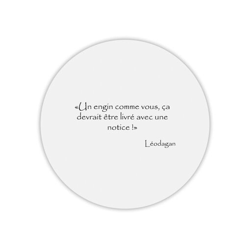 Tapis De Souris Rond Leodagan Livre Avec Une Notice Citation Kaamelott Rakuten