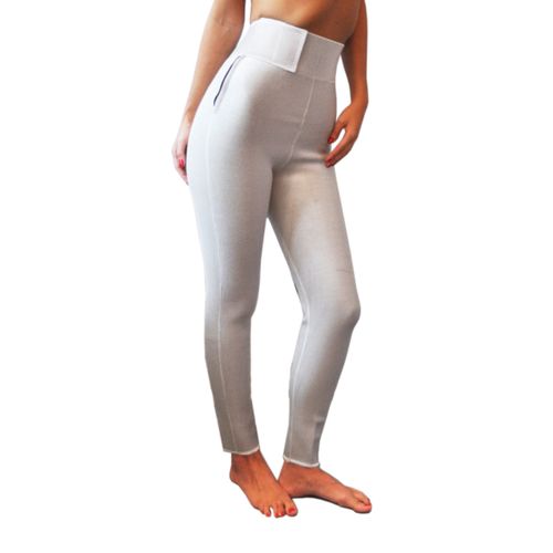Delatex Pantalon Sauna Minceur Néoprène Argenté Taille L 42/44