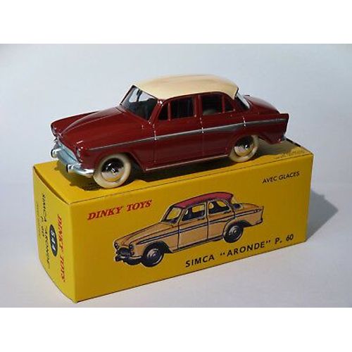 Dinky Toys 544 - Simca Aronde P 60 Rouge/Crème 1:43-Atlas