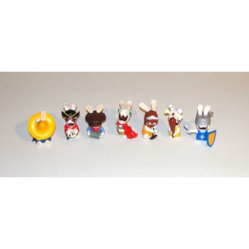 Lapin Cretin Ubisoft Lot 7 Figurines Lapin Retour Vers Le Passé