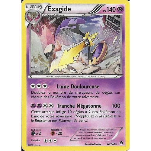 Carte Pokémon 62/122 Exagide 140 Pv Xy - Rupture Turbo Neuf Fr