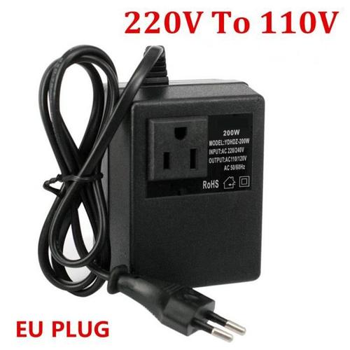 Transformateur AC 220V à 110V EU Plug 200W