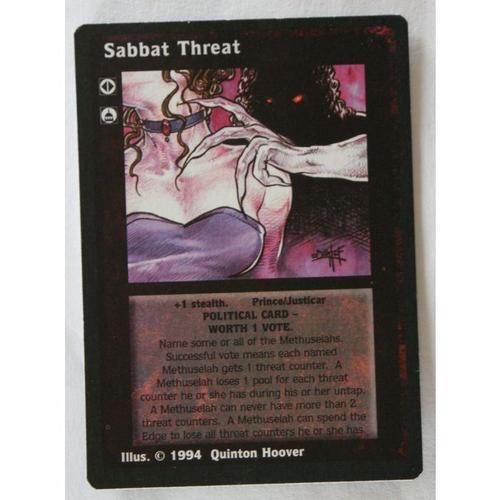 Vtes/Jyhad - Sabbat Threat - Vo