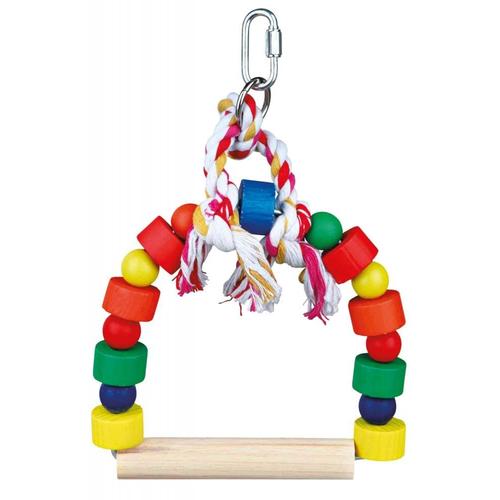 Arceau Balançoire Avec Blocs Bois Multicolor - 13 X 19 Cm