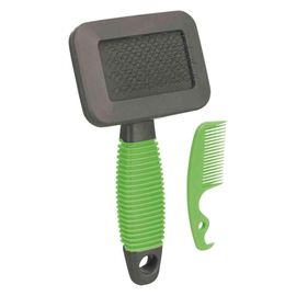 Brosse Souple Pour Petits Animaux - 7 X 13 Cm, Vert