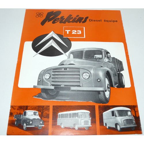 Citroën T23, Feuillet Publicitaire Moteur Diesel Perkins