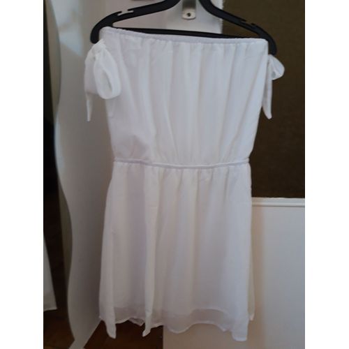 Robe Blanche Sans Manches Tl Neuve