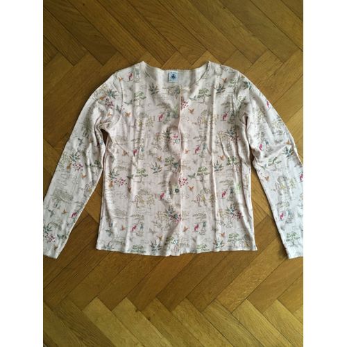 Gilet D'été Petit Bateau 12 Ans Fille Rose Pale Imprimé