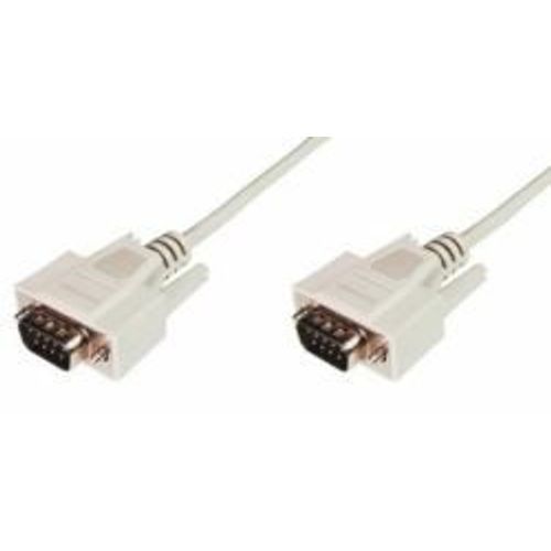 ASSMANN - Câble série - DB-9 (M) pour DB-9 (M) - 2 m - moulé, vis moletées - beige