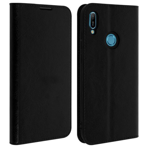 Étui Huawei Y6 2019 / Y6s Et Honor 8a Housse Folio Cuir Support Vidéo Noir