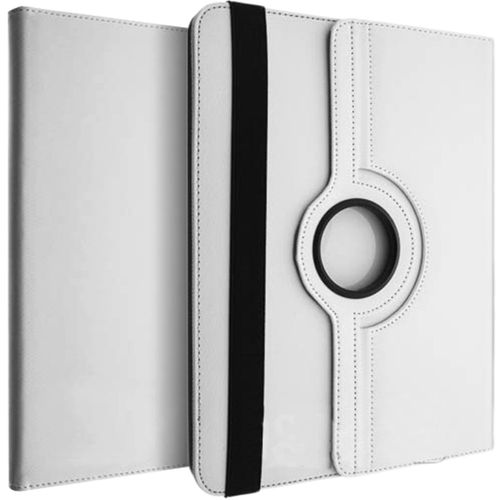 Housse Mocca Universelle Tablette 10" Série First Class Support Stand 360° Blanc