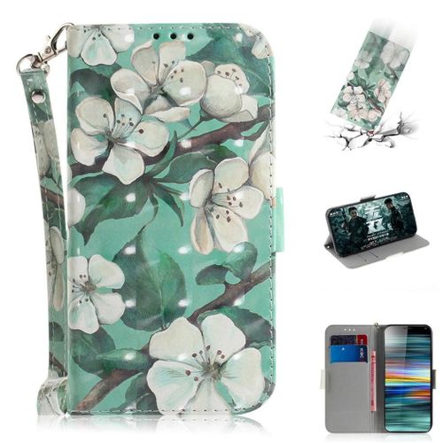 Sony Xperia 10 Plus Coque, Saturcase Beau 3d Motif Pu Cuir Magnétique Flip Portefeuille Support Porte-Carte Protecteur Coque Housse Étui Avec Dragonne Pour Sony Xperia 10 Plus (Td-1)