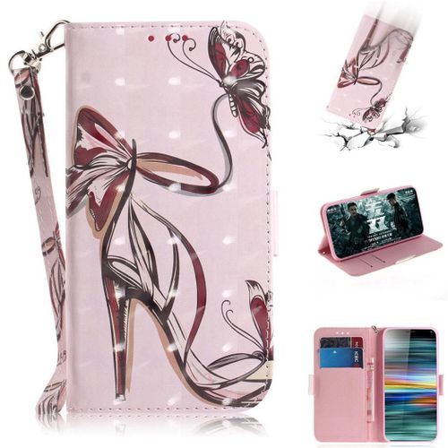 Sony Xperia 10 Plus Coque, Saturcase Beau 3d Motif Pu Cuir Magnétique Flip Portefeuille Support Porte-Carte Protecteur Coque Housse Étui Avec Dragonne Pour Sony Xperia 10 Plus (Td-6)