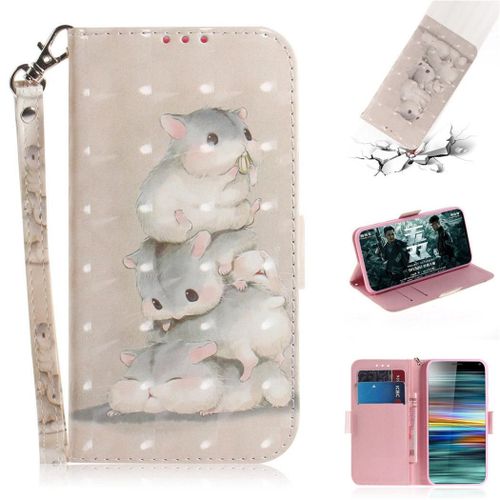 Sony Xperia 10 Plus Coque, Saturcase Beau 3d Motif Pu Cuir Magnétique Flip Portefeuille Support Porte-Carte Protecteur Coque Housse Étui Avec Dragonne Pour Sony Xperia 10 Plus (Td-7)