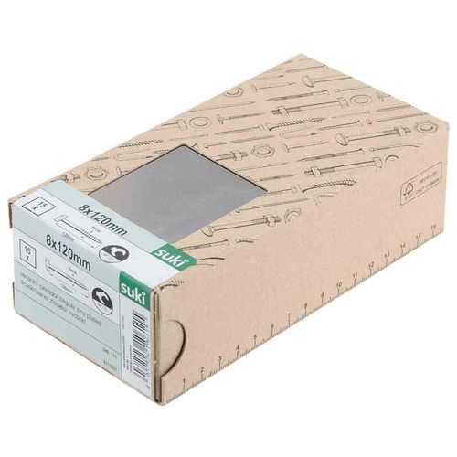 SUKI Tire fond, acier inoxydable, 8,0x50 mm, 10 pièces,