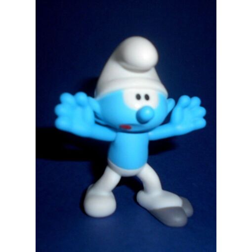 Figurine McDonald's Schtroumpf Maladroit 2018 - En Plastique, Très Bon état, Occasion