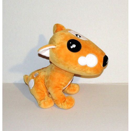 Doudou Peluche Chien Assis Orange Et Blanc Ca Credit Agricole