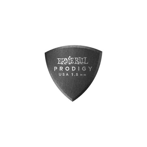 Ernie Ball 9331 - Médiators Prodigy Sachet De 6 Noir Bouclier 1,5mm