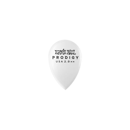 Ernie Ball 9336 - Médiators Prodigy Sachet De 6 Blanc Larme 2mm