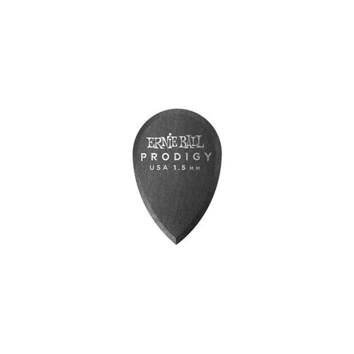 Ernie Ball 9330 - Médiators Prodigy Sachet De 6 Noir Larme 1,5mm