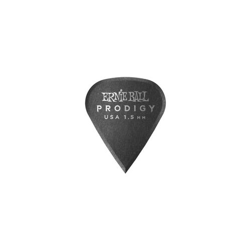 Ernie Ball 9335 - Médiators Prodigy Sachet De 6 Noir Affûté 1,5mm