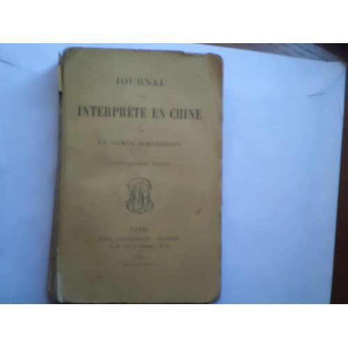 Journal D'un Interprète En Chine