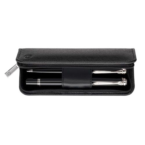 Etui En Cuir-2 Instr.D'écrit. Tgx2z-Noir