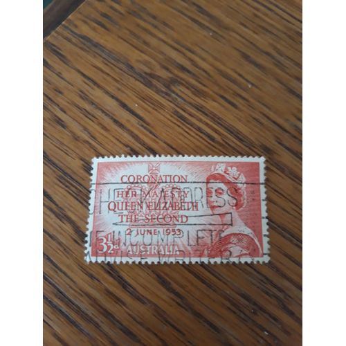 Timbre Australie 1953 Queen Elizabeth Tp3