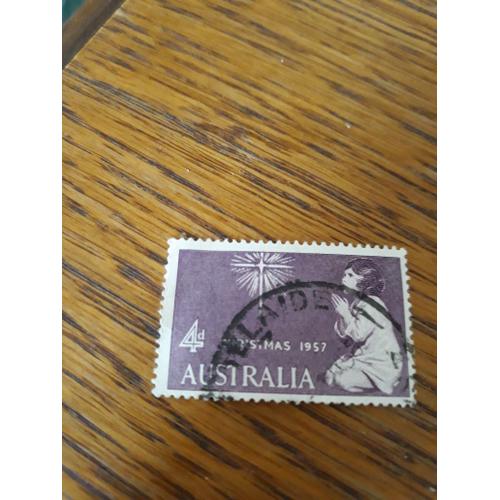 Timbre Australien 1957 Noël Tp3