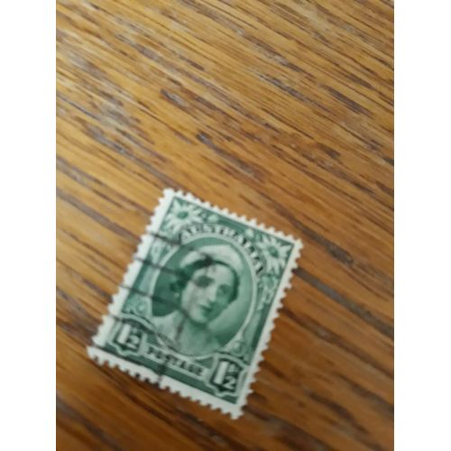 Timbre Australie Reine Elizabeth Oblitere 1942 Tp3