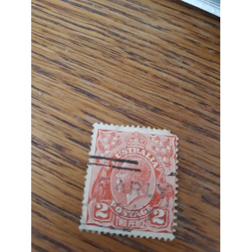 Timbre Australie Georges V Roi King 1914 Oblitere Tp3