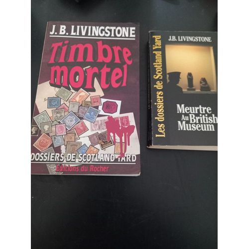 Lot Livres Policiers J.B. Livingstone