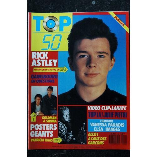 Top 50 099 1988 01 Rick Astley Gainsbourg + 2 Posters Geants Goldman Sirima Patricia Kaas
