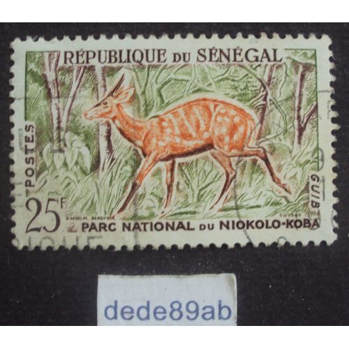 Sénégal.. 25f Parc National Du Niokolo : Guib . Oblitéré Used Stamp