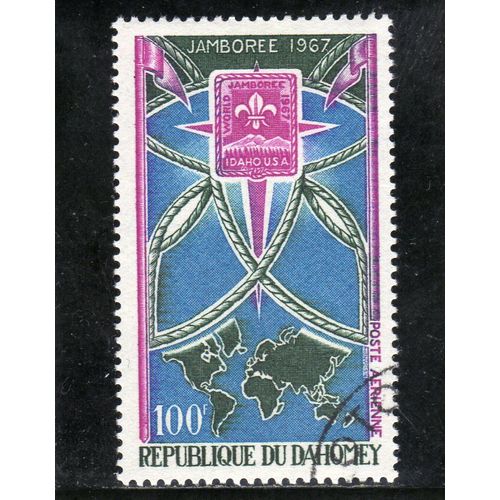 Timbre De Poste Aérienne Du Dahomey (Jamboree Mondial DIdaho)