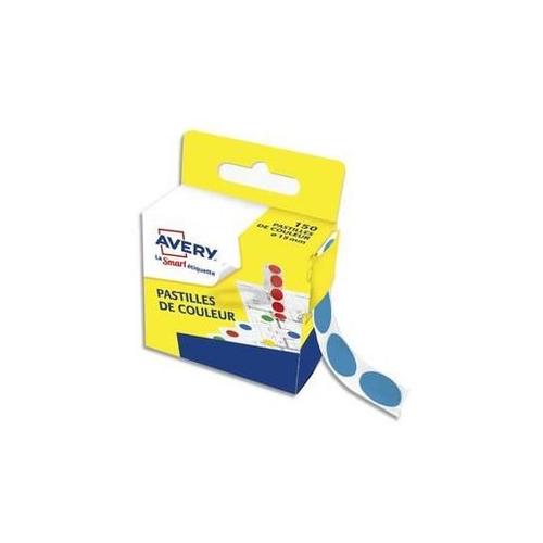 Avery Zweckform Lot De 3 Boîtes Distributrice De 150 Pastilles Adhésives Ø15 Mm. Coloris Bleu.